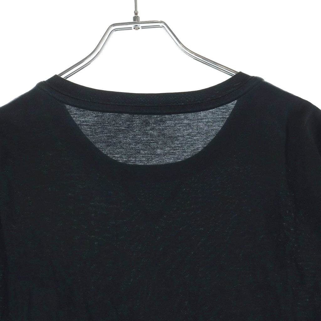 MONCLER(モンクレール) MAGLIA T-SHIRT H10918C00057 8390Y ロゴワッペン付き半袖Tシャツ ブラック