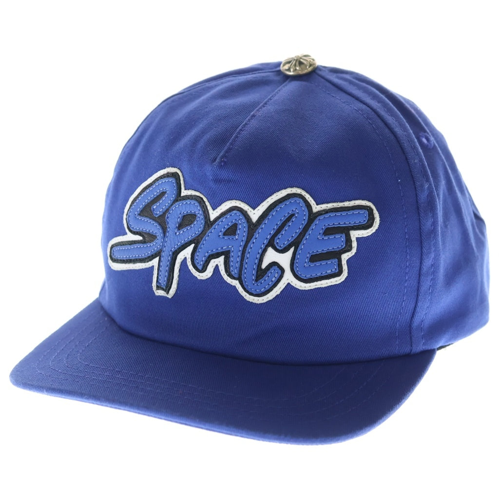 CHROME HEARTS(クロムハーツ) SPACEレザーパッチ トラッカーキャップ 帽子 ブルー