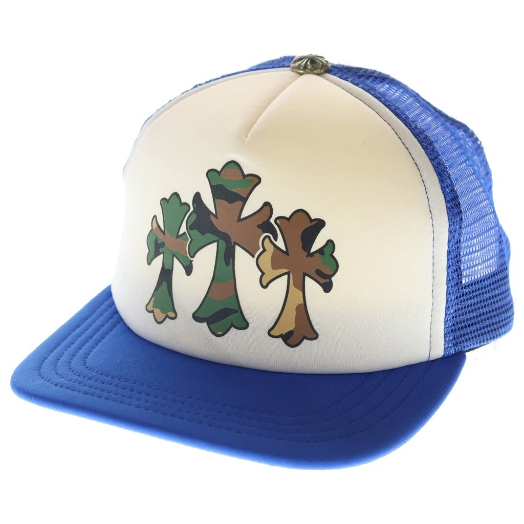 CHROME HEARTS(クロムハーツ) TRUCKER CAP トラッカーキャップ カモフラ3セメタリーメッシュキャップ 帽子 ブルー/ホワイト