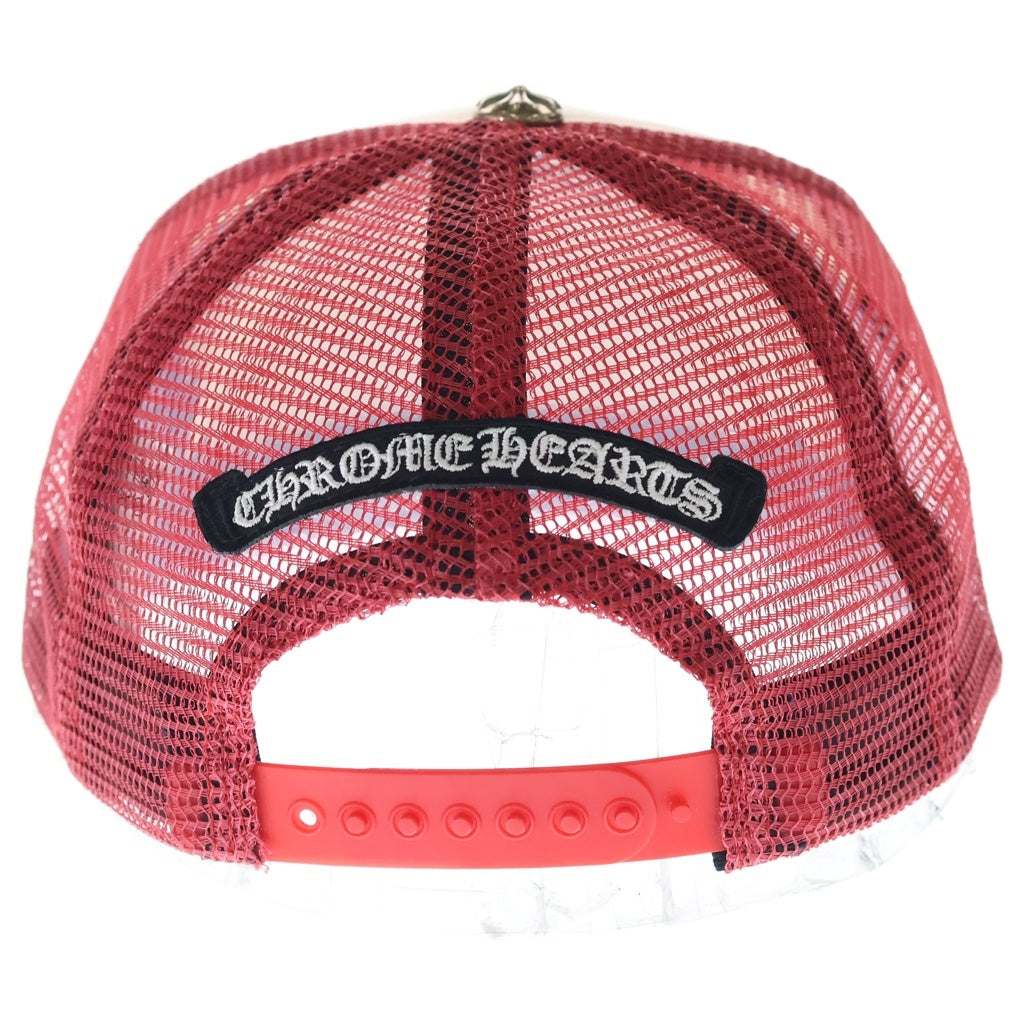 CHROME HEARTS(クロムハーツ) TRUCKER CAP トラッカーキャップ カモフラ3セメタリーメッシュキャップ 帽子 レッド/ホワイト