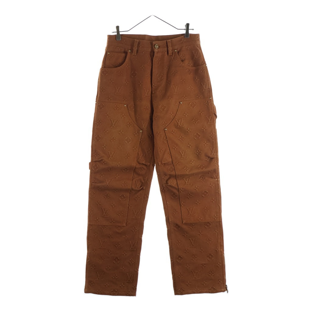 LOUIS VUITTON(ルイヴィトン) 21AW モノグラム ワークウェア ダブルニー カーペンター パンツ ブラウン RM212 G98 HLD60W