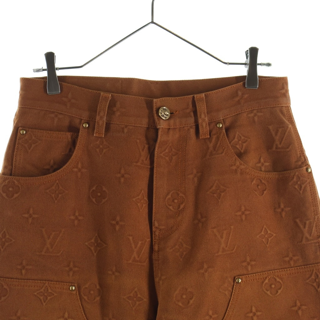 LOUIS VUITTON(ルイヴィトン) 21AW モノグラム ワークウェア ダブルニー カーペンター パンツ ブラウン RM212 G98 HLD60W