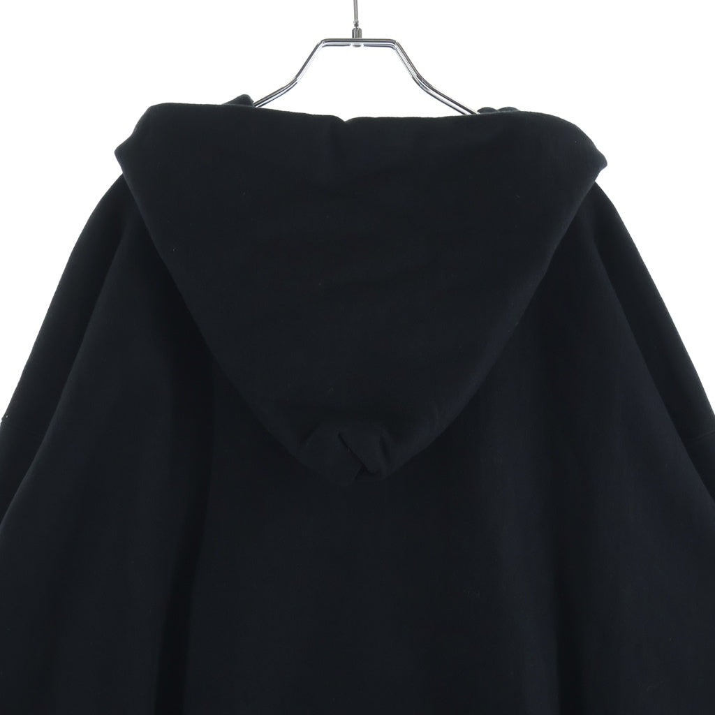 SAINT MICHAEL(セントマイケル) 24SS ARCH SAINT HOODIE アーチセント フーディ パーカー ブラック/レッド SM-YS8-0000-037