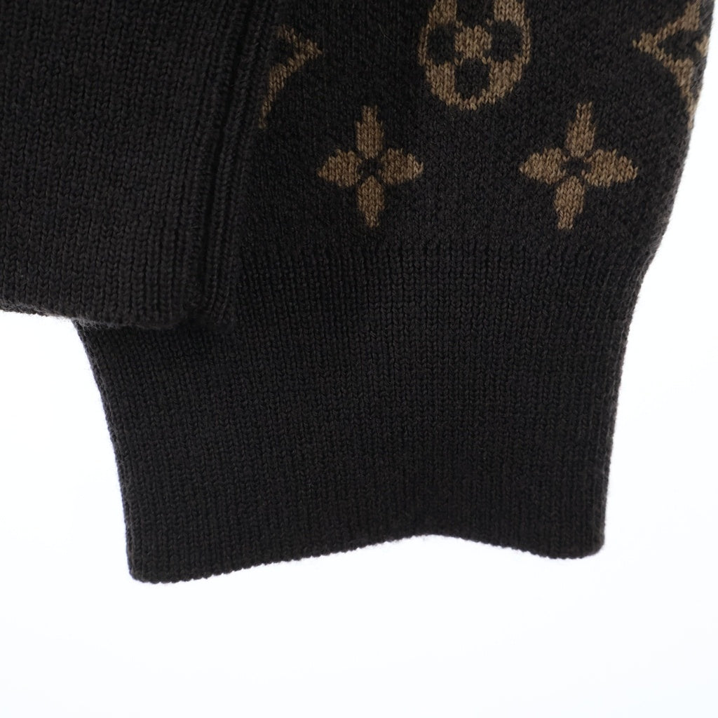 LOUIS VUITTON(ルイヴィトン) 23AW モノグラム 総柄 クルーネックニットセーター RM232 ZLL HPN95W ブラウン