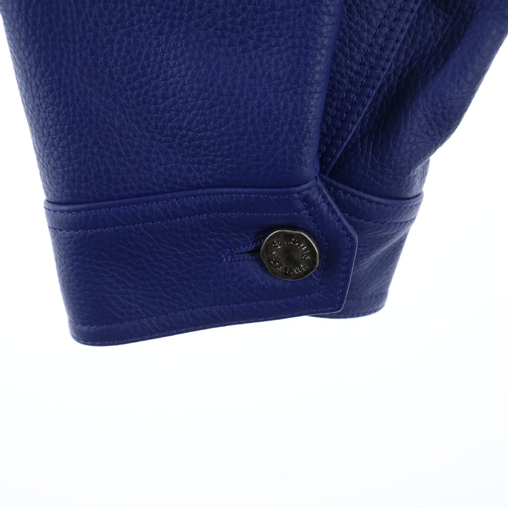 LOUIS VUITTON(ルイヴィトン) 22AW モノグラムバンダナミックスレザーデニムブルゾンジャケット RM222M MJY HNL04E ブルー
