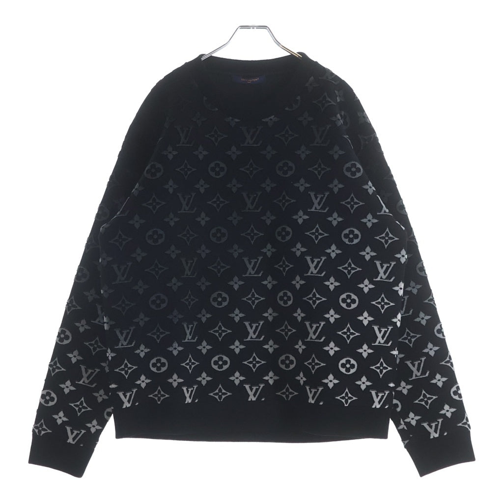 LOUIS VUITTON(ルイヴィトン) 23SS グラデーション モノグラム クルーネックスウェット RM231Q I06 HOY41W ブラック