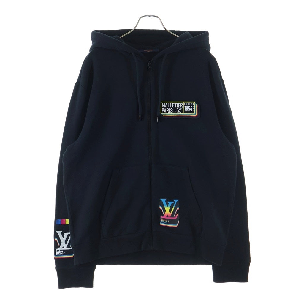 LOUIS VUITTON(ルイヴィトン) ジャズ マルチロゴ ジップアップフーディー パーカー #S RM231M SR1 HOY32W ブラック