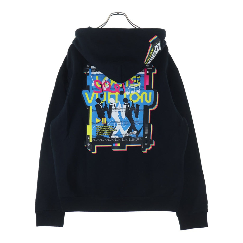 LOUIS VUITTON(ルイヴィトン) ジャズ マルチロゴ ジップアップフーディー パーカー #S RM231M SR1 HOY32W ブラック