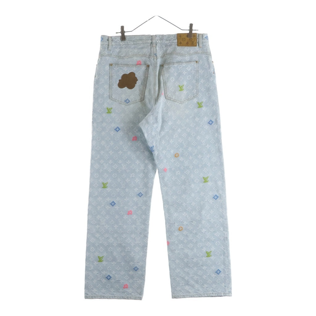 LOUIS VUITTON(ルイヴィトン) 24AW ×Tyler The Creator Monogram Denim Pants RM242MM KCB HRD01X ×タイラーザクリエイター モノグラムデニムパンツ インディゴ