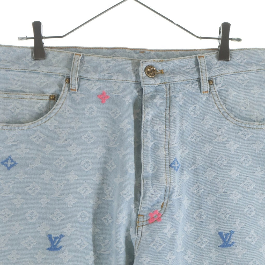 LOUIS VUITTON(ルイヴィトン) 24AW ×Tyler The Creator Monogram Denim Pants RM242MM KCB HRD01X ×タイラーザクリエイター モノグラムデニムパンツ インディゴ