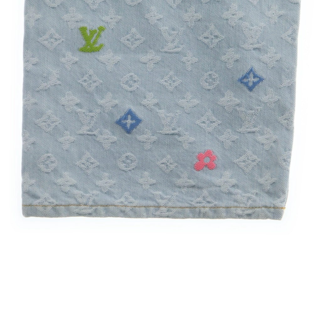 LOUIS VUITTON(ルイヴィトン) 24AW ×Tyler The Creator Monogram Denim Pants RM242MM KCB HRD01X ×タイラーザクリエイター モノグラムデニムパンツ インディゴ