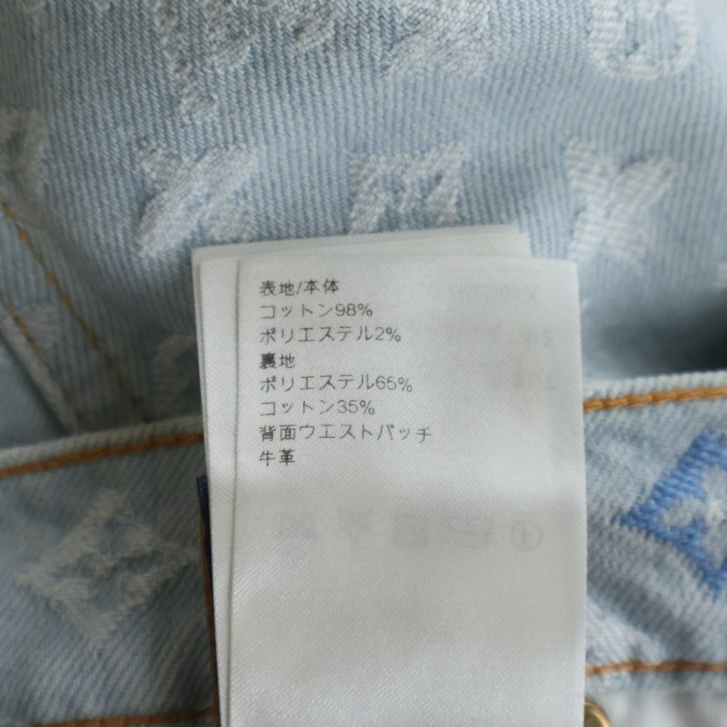 LOUIS VUITTON(ルイヴィトン) 24AW ×Tyler The Creator Monogram Denim Pants RM242MM KCB HRD01X ×タイラーザクリエイター モノグラムデニムパンツ インディゴ