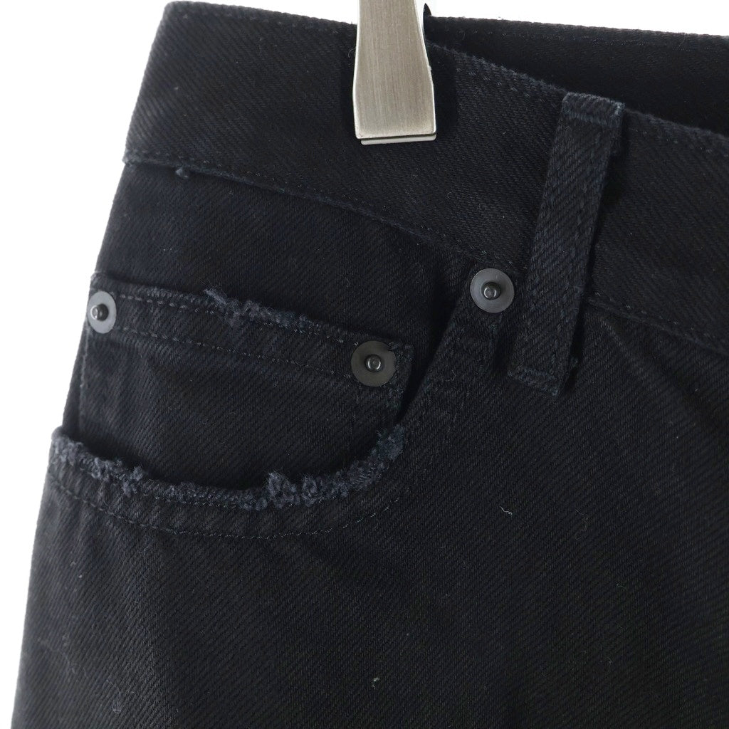 EMOstanceclub(エモスタンクラブ) DESTROYED BAGGY WIDE LEG JEANS デストロイ バギーワイドジーンズ デニムパンツ ブラック