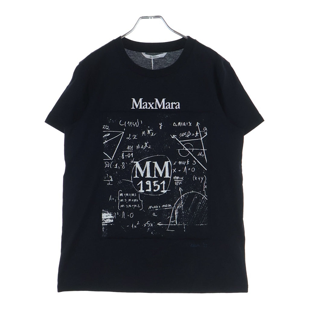 Max Mara(マックスマーラ) Colibri S/S Tee 2511941062 コリブリ プリント半袖Tシャツ ブラック レディース