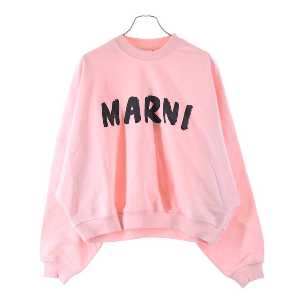 MARNI(マルニ) 23AW フロントプリント クルーネックスウェットトレーナー FLJE0185P2 USCU88 ピンク レディース