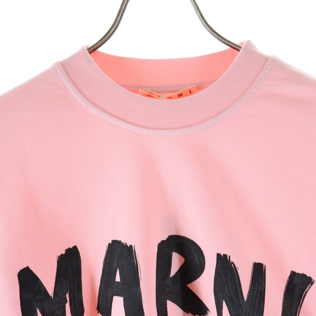 MARNI(マルニ) 23AW フロントプリント クルーネックスウェットトレーナー FLJE0185P2 USCU88 ピンク レディース