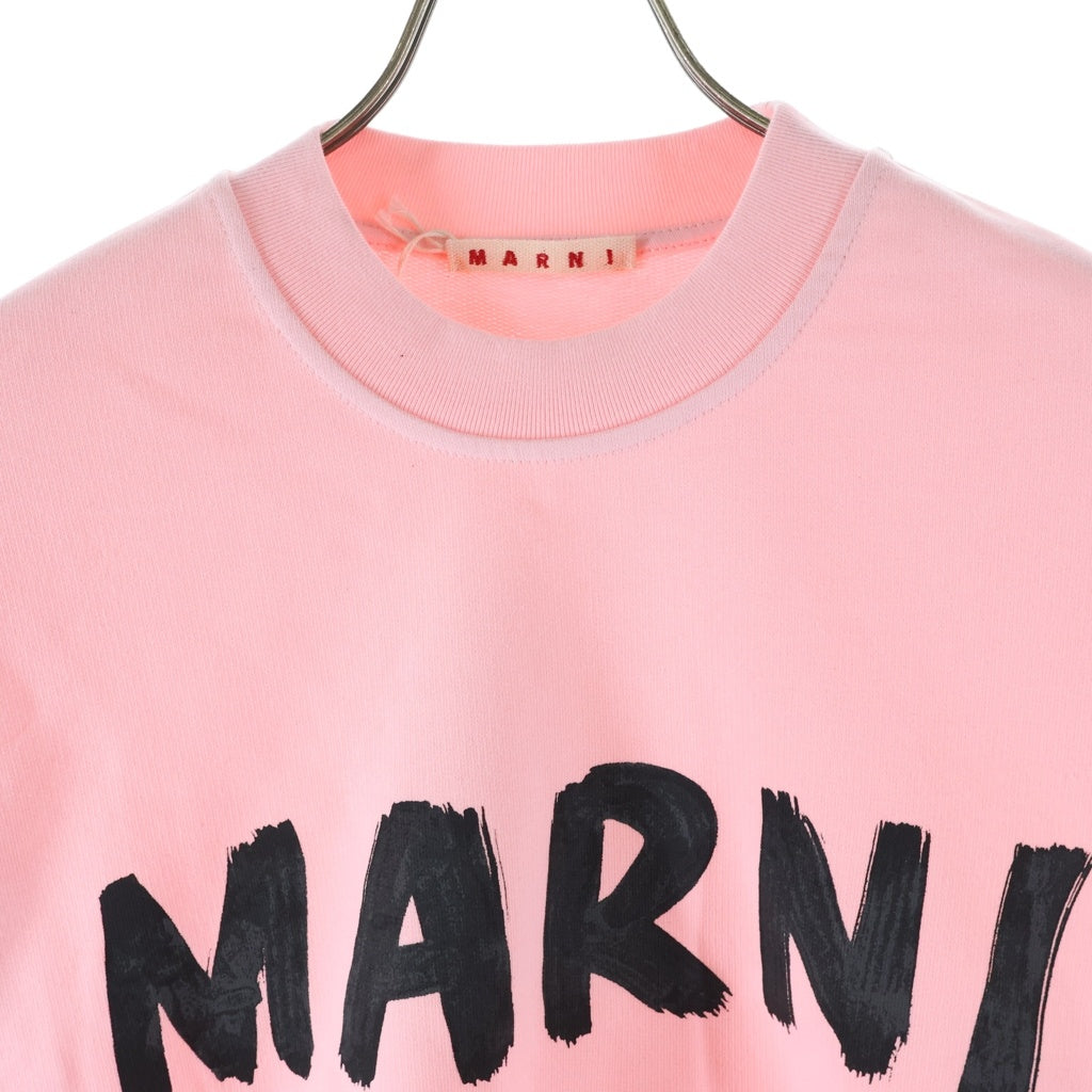 MARNI(マルニ) 23AW フロントプリント クルーネックスウェットトレーナー FLJE0185P2 USCU88 ピンク レディース