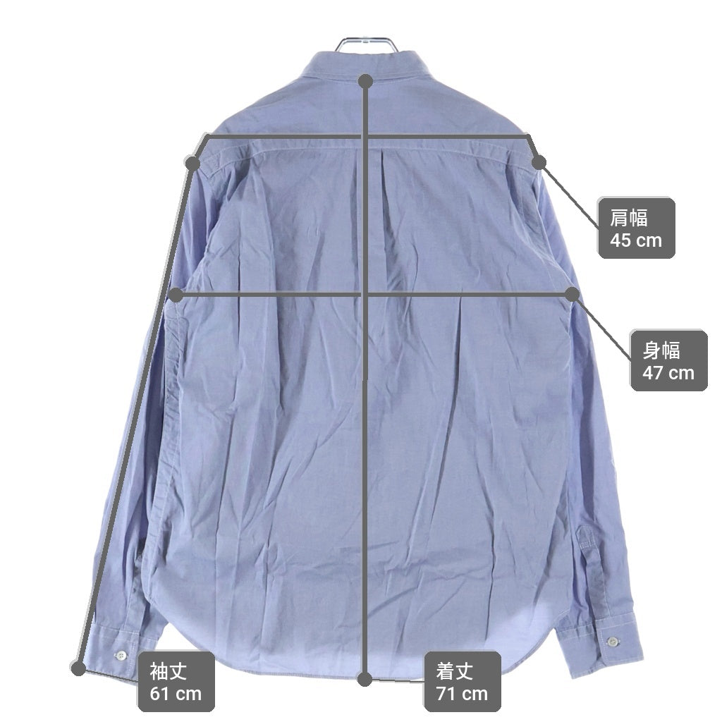 COMME des GARCONS HOMME(コムデギャルソンオム) ドッキング長袖シャツ HG-B066 ブルー/.グリーン