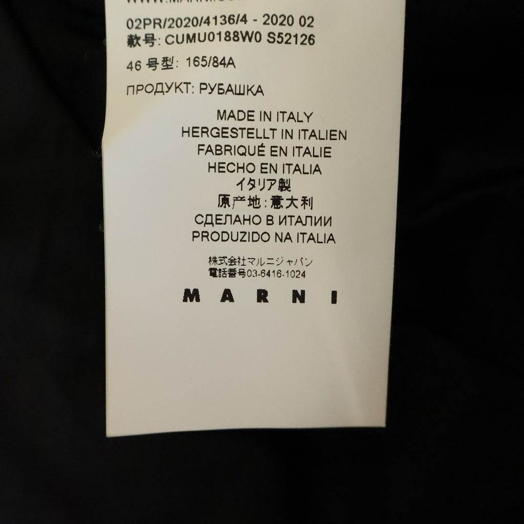 MARNI(マルニ) フロントポケットジップアップナイロンジャケット CUMU0188W0 ブラック