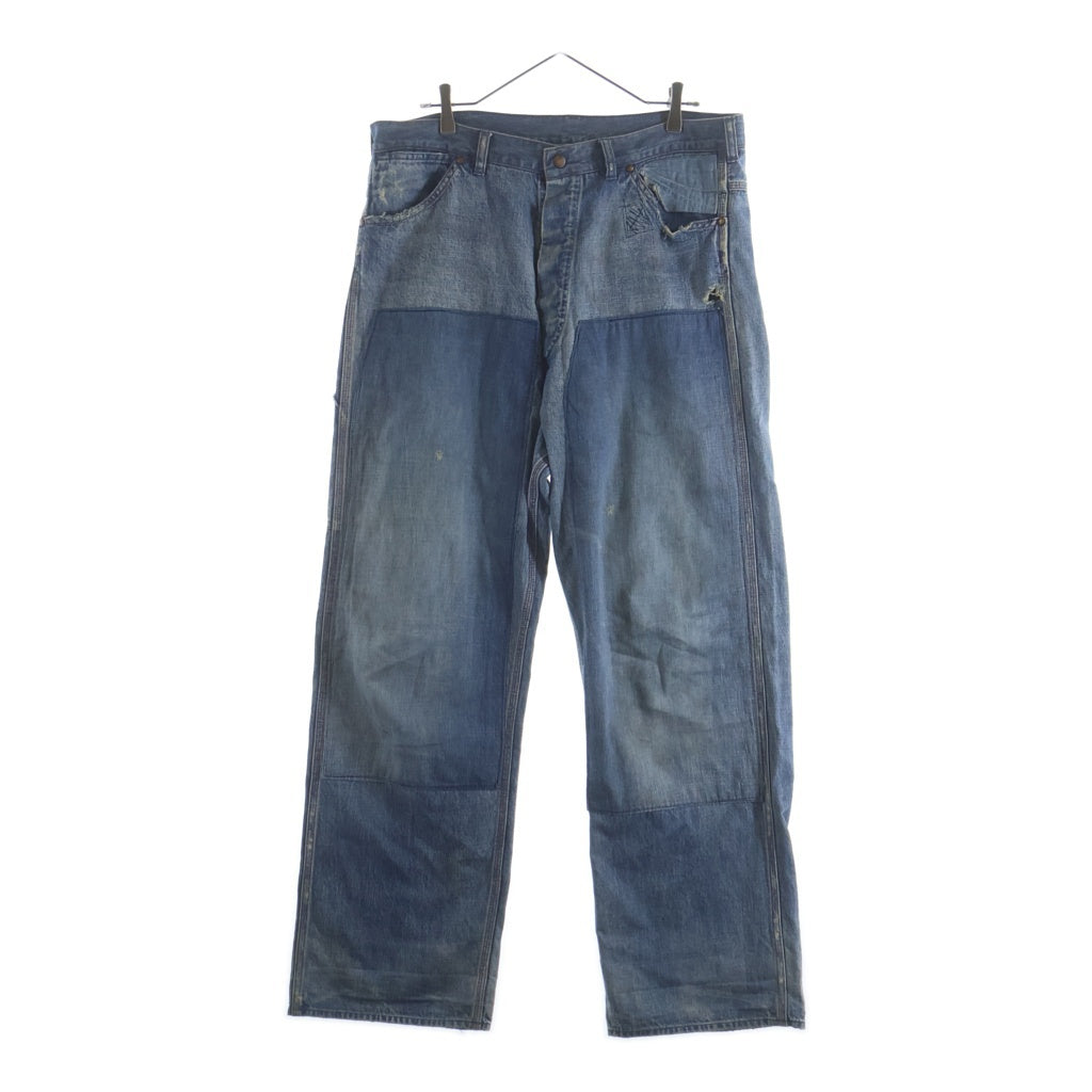 SAINT MICHAEL(セントマイケル) 23AW DENIM PAINTER PANTS ペインター ダメージ加工 デニムパンツ SM-A23-0000-038 インディゴ