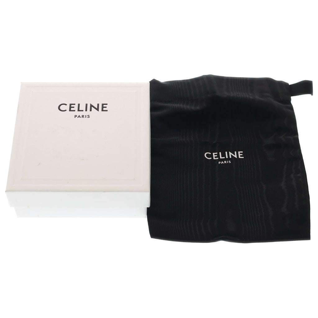 CELINE(セリーヌ) トリオンフバックル レザーベルト シルバー/ブラウン S-NE-4169 レディース