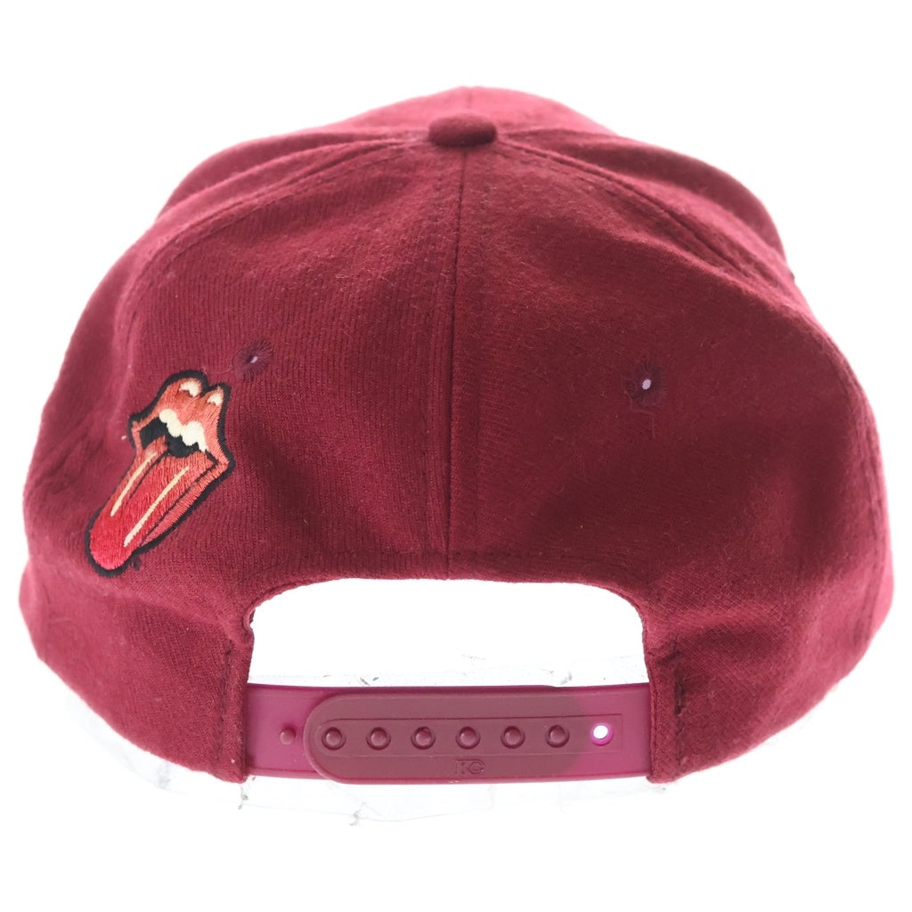 NO BRAND(ノーブランド) ROLLING STONES VOODOO LOUNGE CAP ローリングストーンズ ブードゥーラウンジ ベースボールキャップ バーガンディ