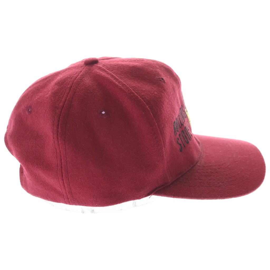 NO BRAND(ノーブランド) ROLLING STONES VOODOO LOUNGE CAP ローリングストーンズ ブードゥーラウンジ ベースボールキャップ バーガンディ