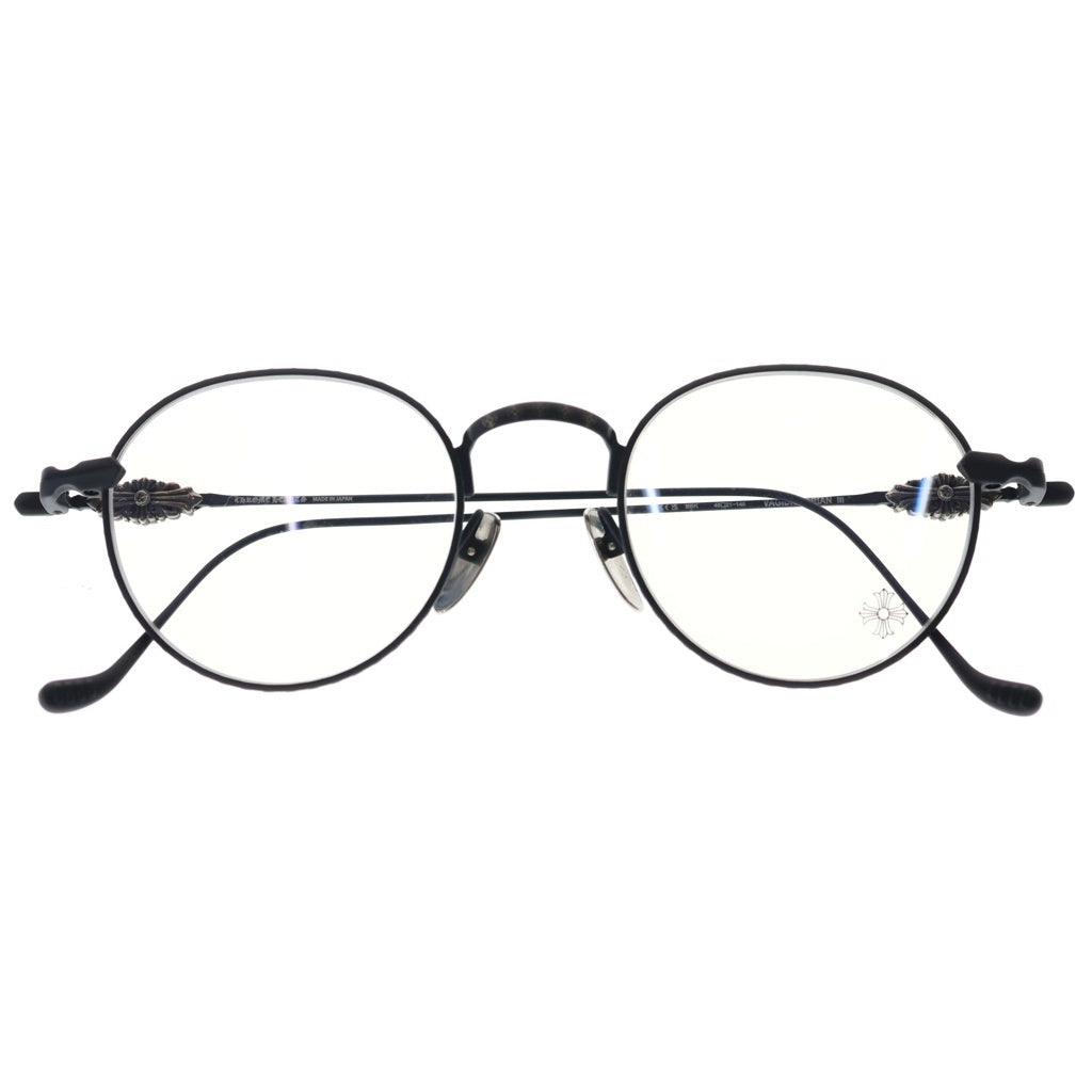 CHROME HEARTS(クロムハーツ) VAGIDICTORIAN ヴァジディクトリアン フローラルクロス メガネ 眼鏡 ブラック