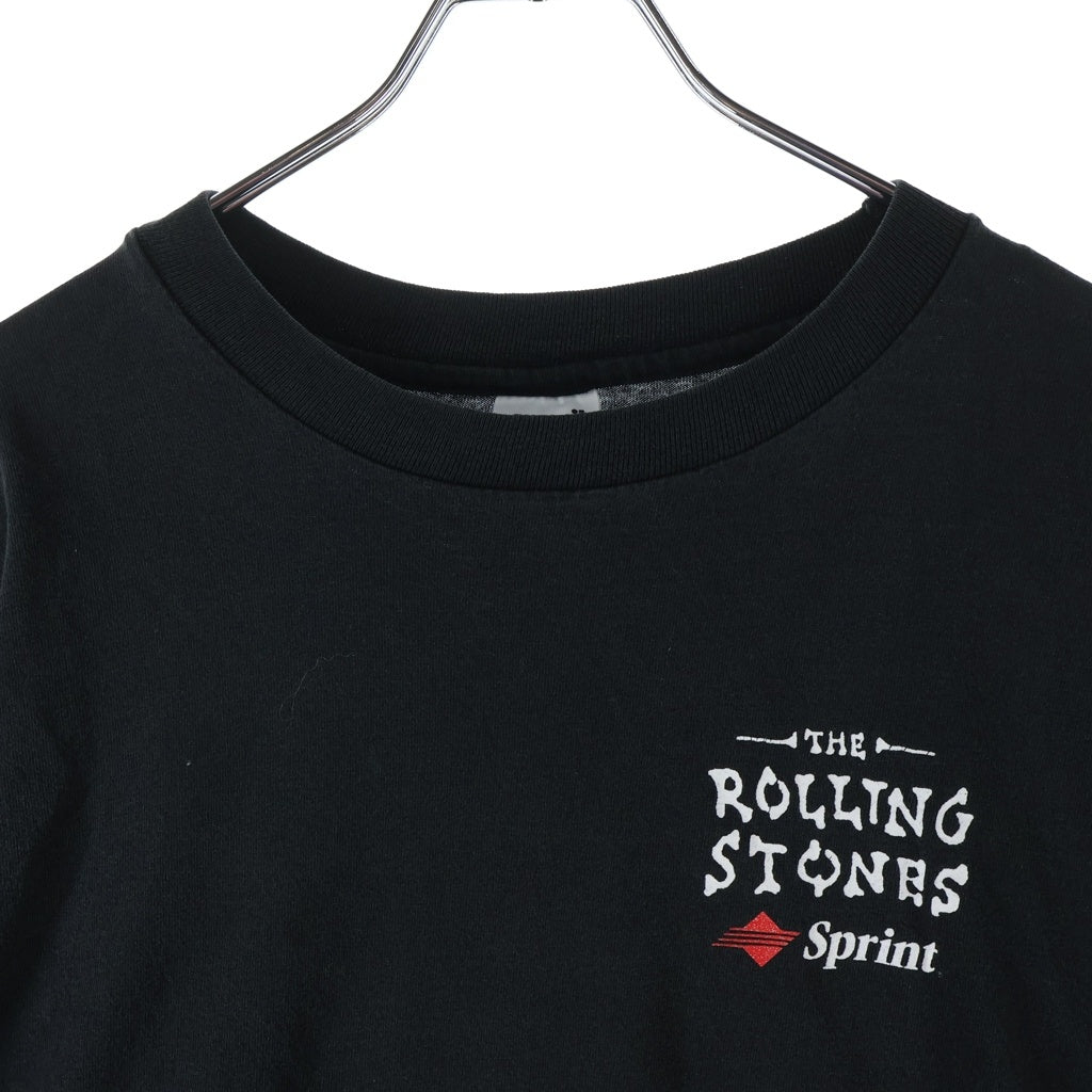 VINTAGE(ヴィンテージ) 90s The Rolling Stones ローリングストーンズ プロモーションツアープリント ロングスリーブカットソー 長袖Tシャツ ブラック