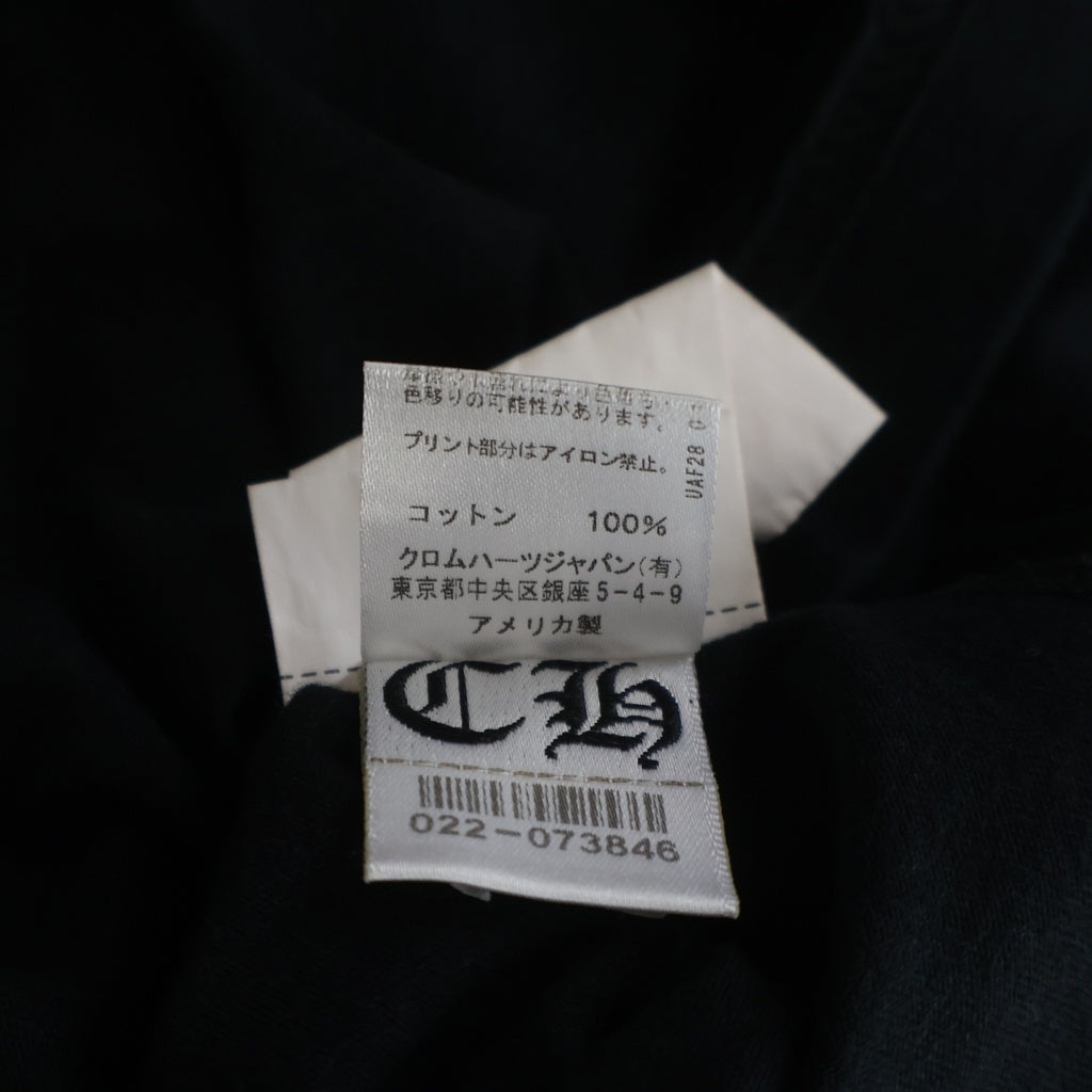 CHROME HEARTS(クロムハーツ) Made In Hollywood メイドインハリウッド バックプリントTシャツ 半袖カットソー ブラック