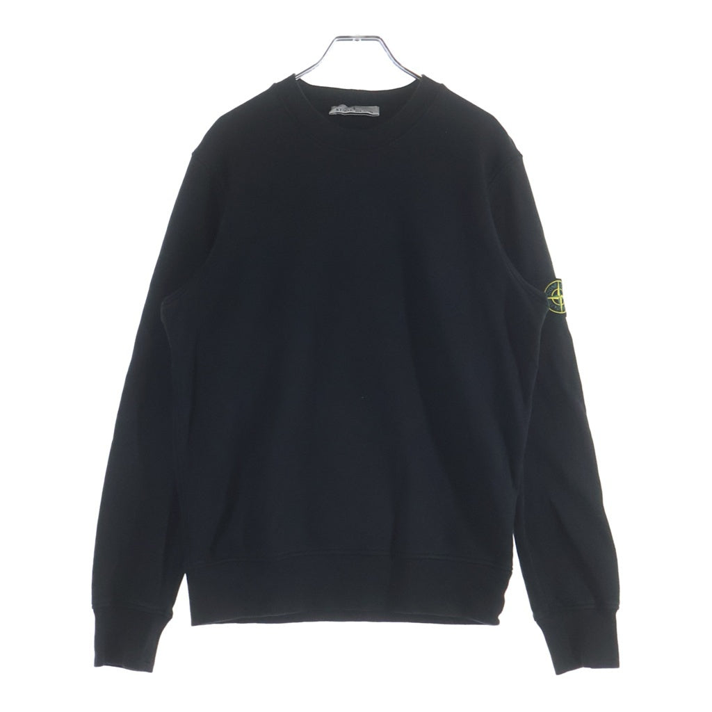 STONE ISLAND(ストーンアイランド) ロゴパッチ クルーネックスウェットシャツ L1S156100060 ブラック