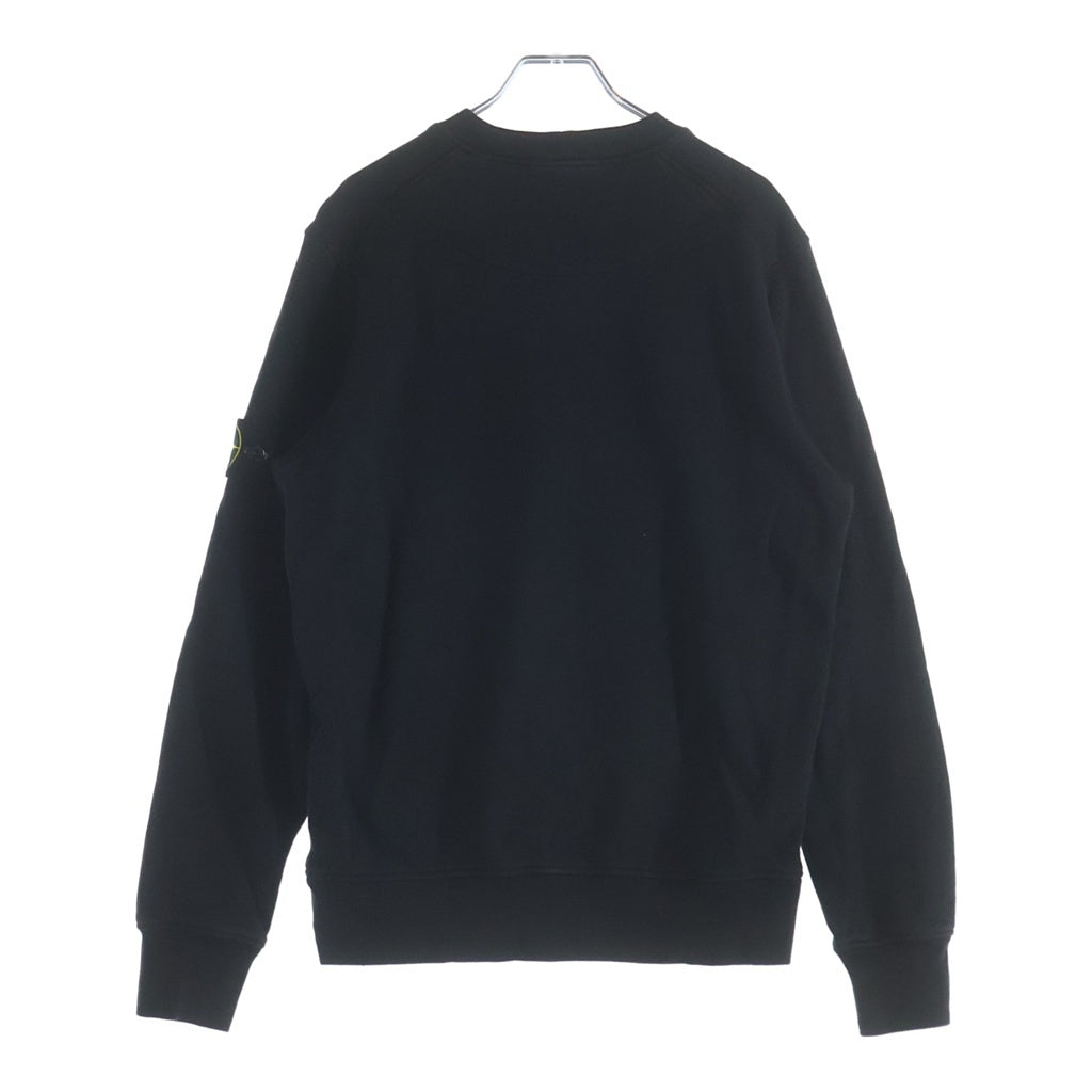 STONE ISLAND(ストーンアイランド) ロゴパッチ クルーネックスウェットシャツ L1S156100060 ブラック