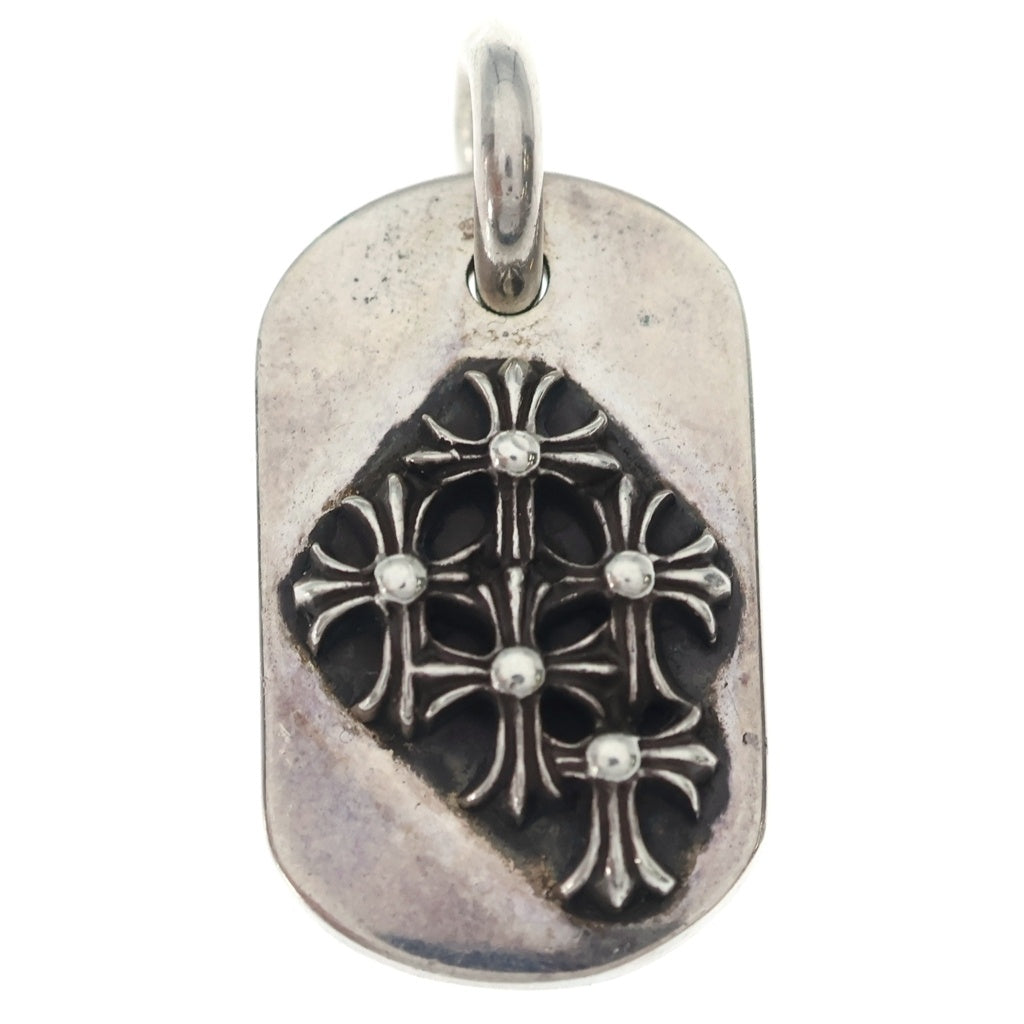 CHROME HEARTS(クロムハーツ) RAISED DOGTAG レイズドドッグタグ チャーム シルバーネックレストップ