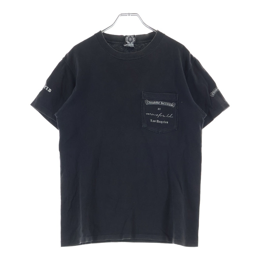 CHROME HEARTS(クロムハーツ) オールド ×max field マックスフィールド ダガープリントTシャツ 半袖カットソー ブラック