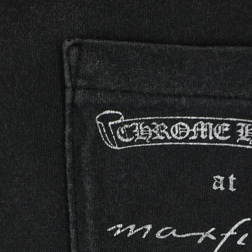 CHROME HEARTS(クロムハーツ) オールド ×max field マックスフィールド ダガープリントTシャツ 半袖カットソー ブラック