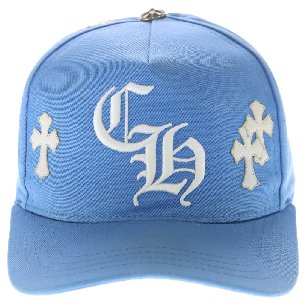 CHROME HEARTS(クロムハーツ) Trucker Cap クロスパッチ CH刺繍 トラッカーキャップ 帽子 ブルー/ホワイト