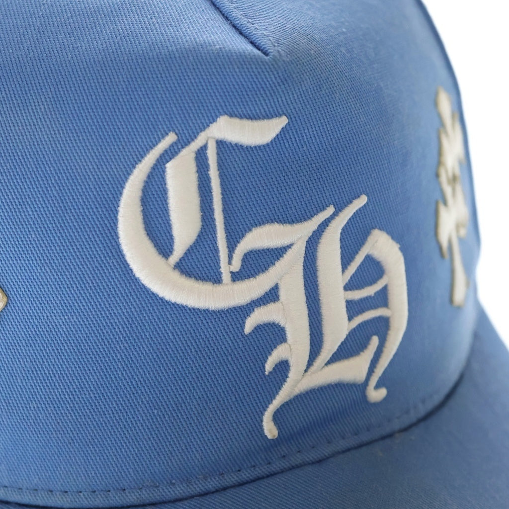 CHROME HEARTS(クロムハーツ) Trucker Cap クロスパッチ CH刺繍 トラッカーキャップ 帽子 ブルー/ホワイト