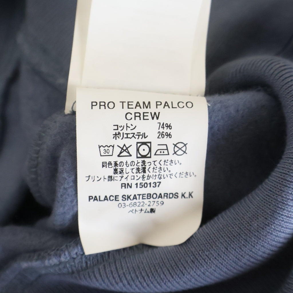 Palace Skateboards(パレススケートボーズ) 25SS Pro Team Palco Crewneck Sweatshirt プロチーム クルーネックスウェットトレーナー ブルー
