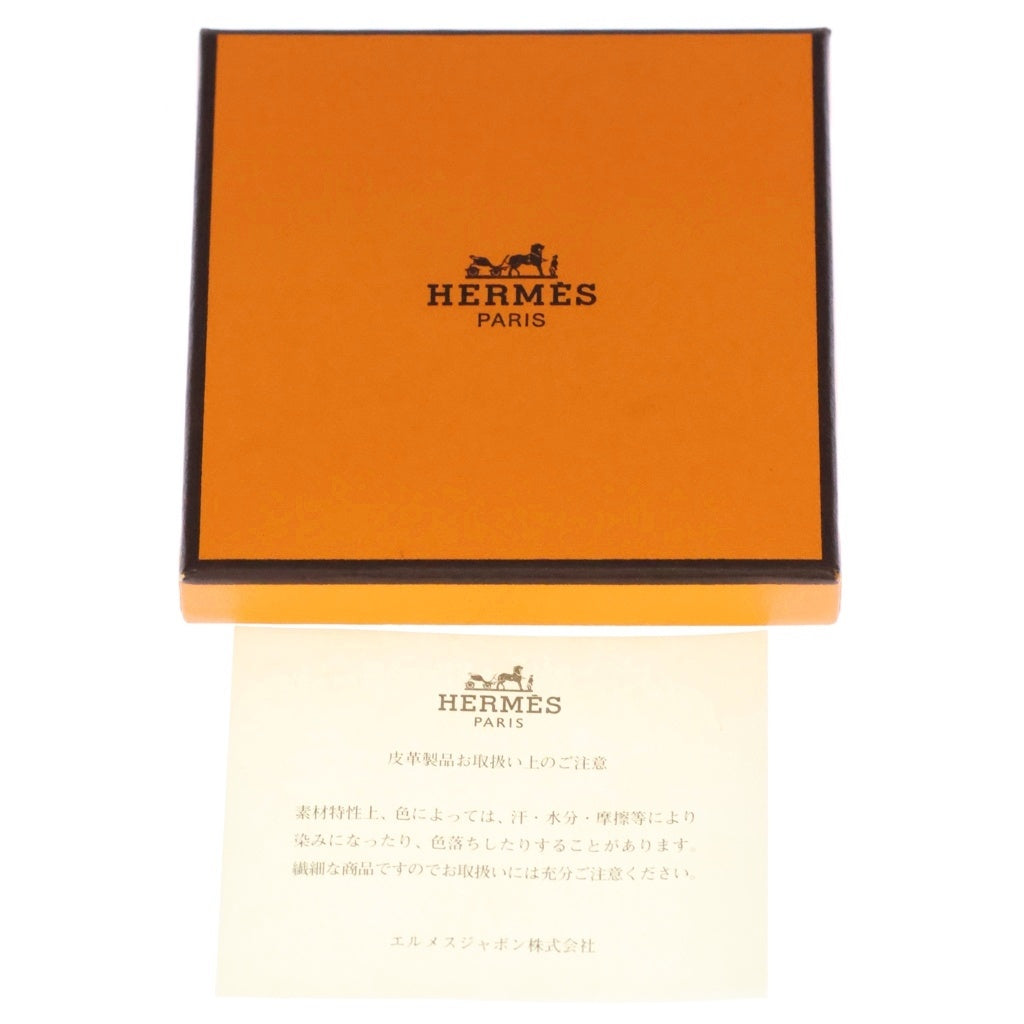 HERMES(エルメス) ジャンボ レザーチョーカー ネックレス ブレスレット シルバー/ブラウン レディース