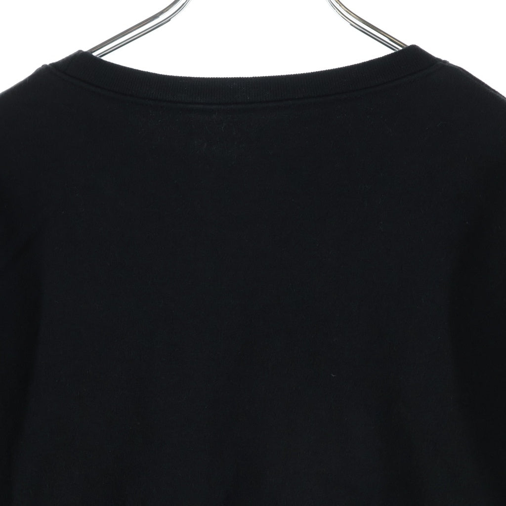 CHROME HEARTS(クロムハーツ) SWTSHRT PLVR ネックロゴプリント クルーネック スウェットトレーナー ブラック
