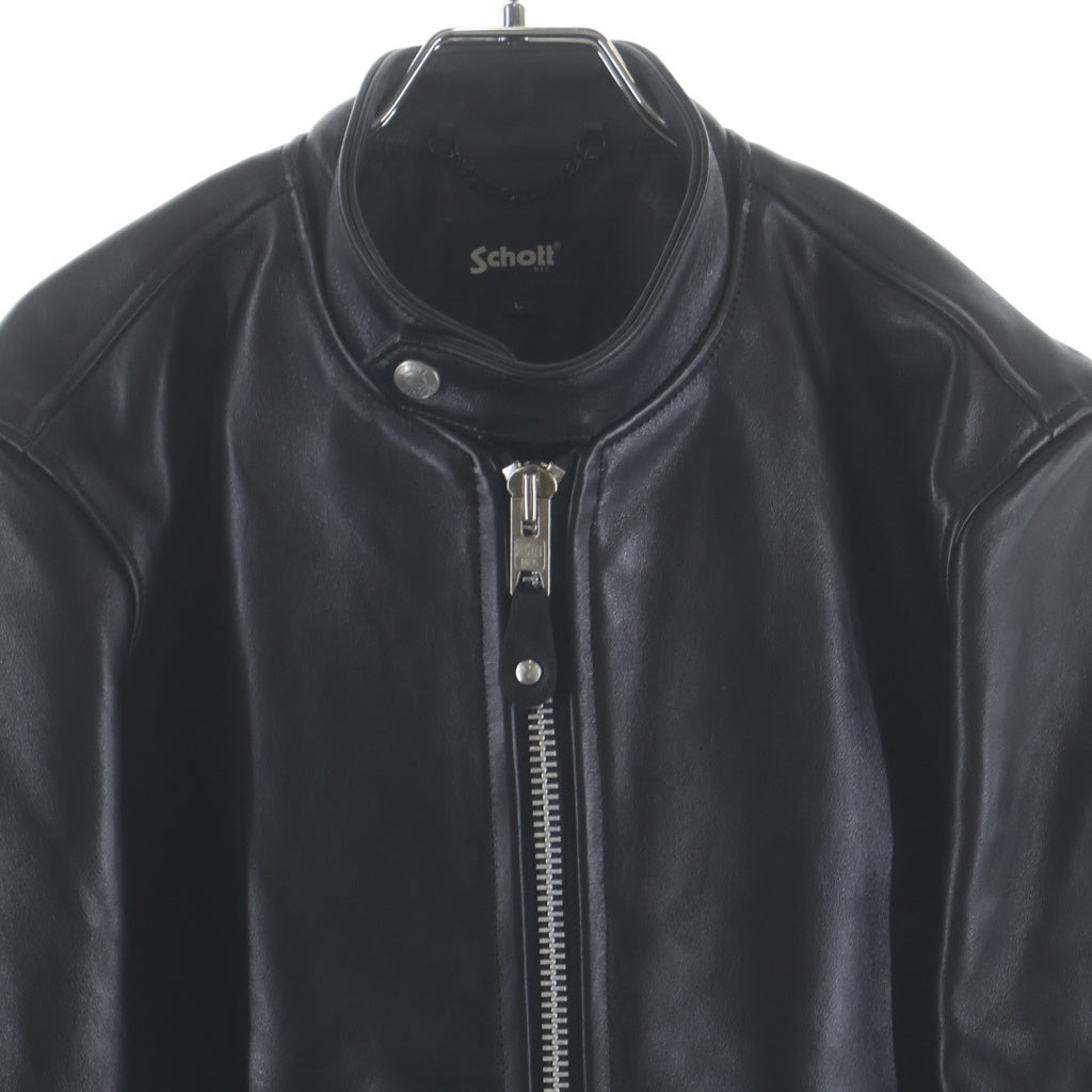 SCHOTT(ショット) 70S SINGLE RIDERS JACKET シングルライダースジャケット 782-3950078 ブラック