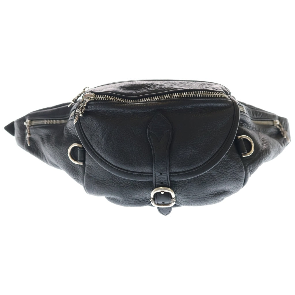 CHROME HEARTS(クロムハーツ) #1 SNAT PACK スナットパック ダガージップ ガンスリンガーベルト レザーウエストバッグ ブラック