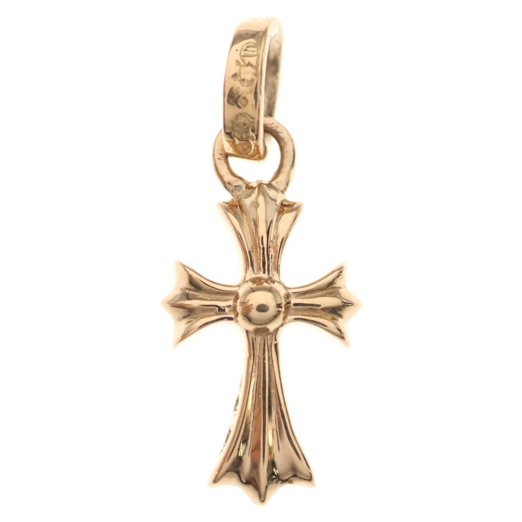 CHROME HEARTS(クロムハーツ) 22K CRS BBYFAT P/EMLD ベイビーファットクロス PAVEエメラルド ペンダントトップ ゴールド