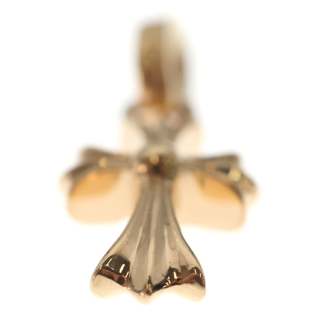 CHROME HEARTS(クロムハーツ) 22K CRS BBYFAT P/EMLD ベイビーファットクロス PAVEエメラルド ペンダントトップ ゴールド