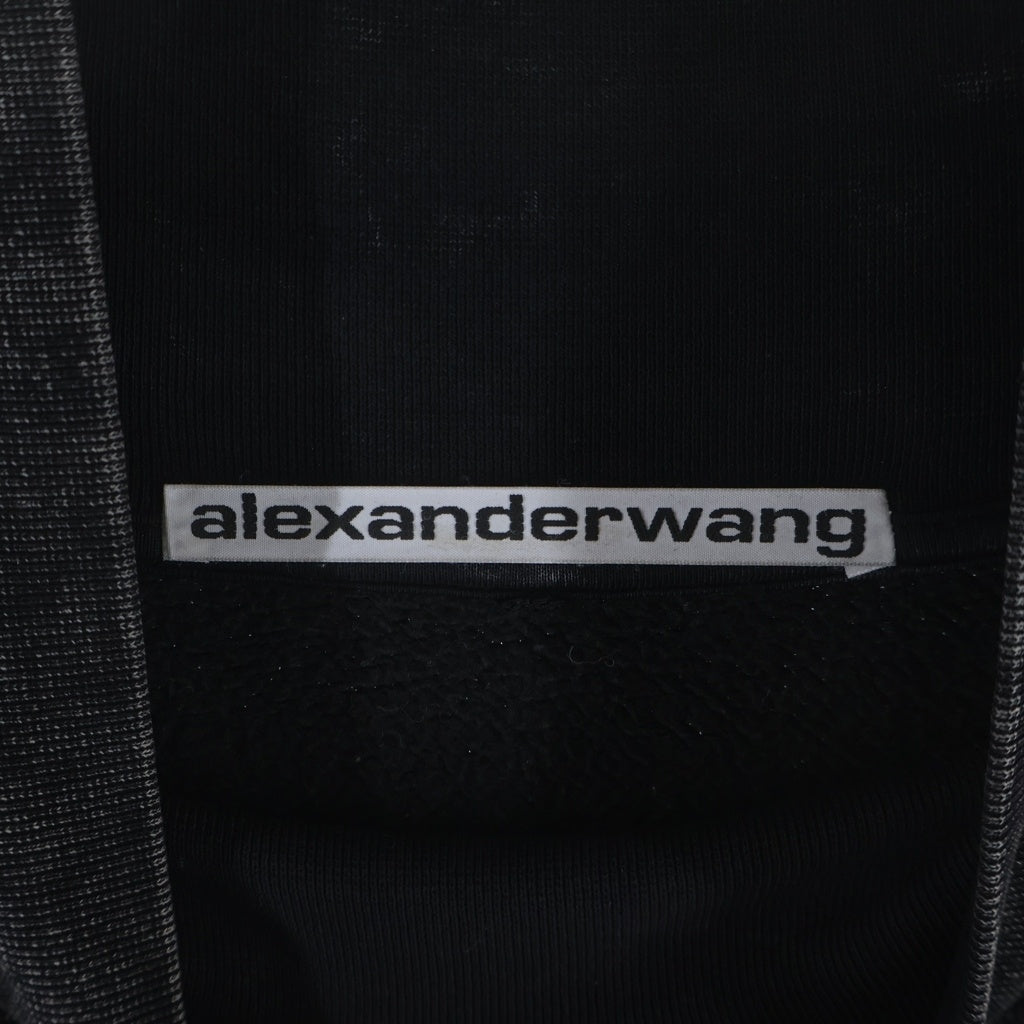 ALEXANDER WANG(アレキサンダーワン) 20AW DTC HIGH NECK PULLOVER ウォッシュ加工 ハイネックスウェット トレーナー ウォッシュブラック UCC3221538