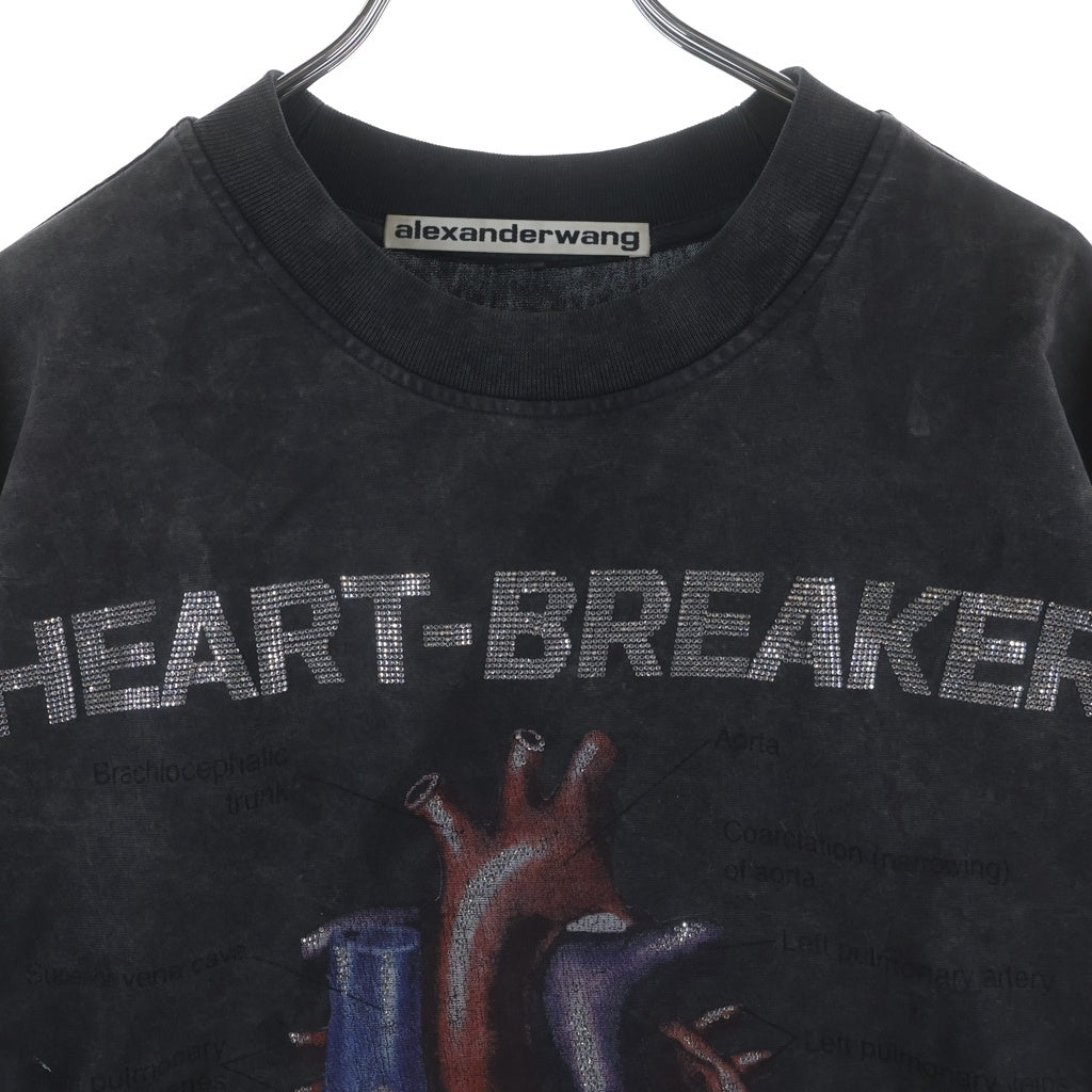 ALEXANDER WANG(アレキサンダーワン) HEARTBREAKER ハートブレイカー グラフィックプリント Tシャツカットソー グレー UCC3241704