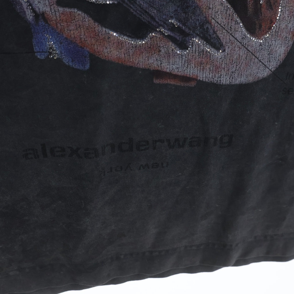 ALEXANDER WANG(アレキサンダーワン) HEARTBREAKER ハートブレイカー グラフィックプリント Tシャツカットソー グレー UCC3241704