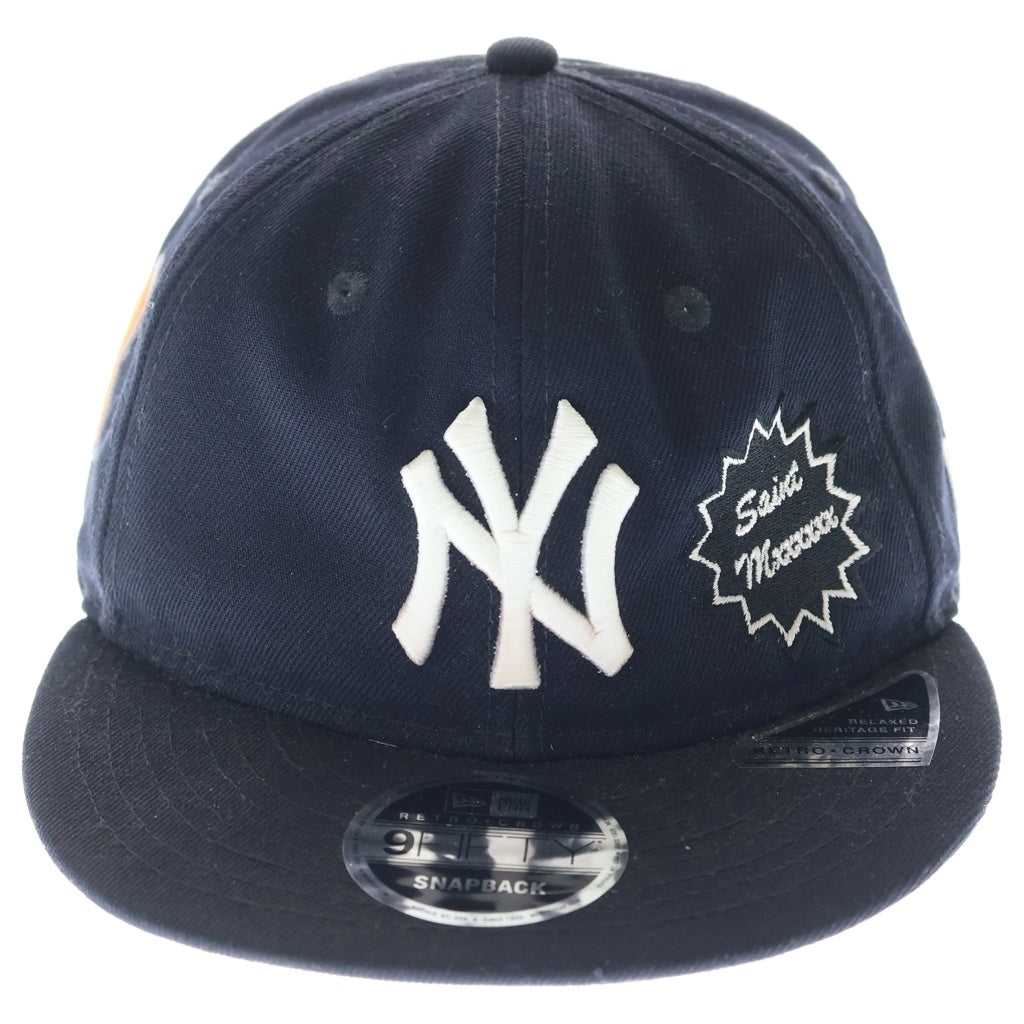 NEW ERA(ニューエラ) 25SS ×ニューエラ スナップバック ニューヨーク ヤンキース ベースボールキャップ 帽子 ブラック SM-HR8-0000-C50