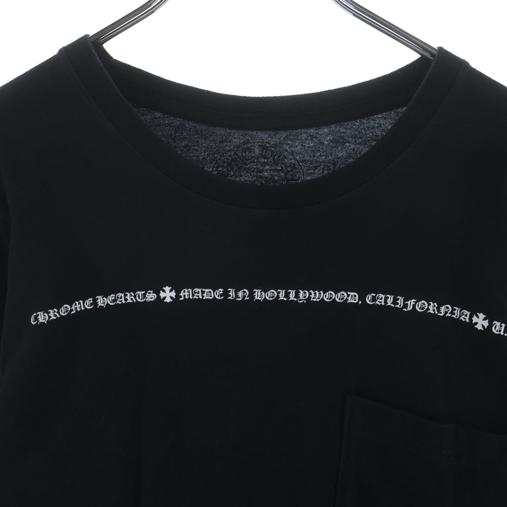 CHROME HEARTS(クロムハーツ) アームロゴ CHプラスプリント 長袖Tシャツ カットソー ブラック