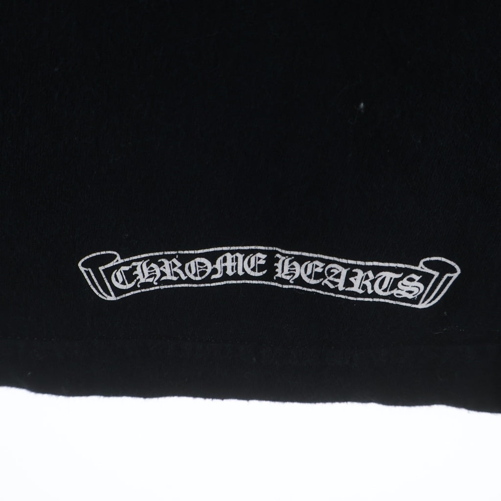 CHROME HEARTS(クロムハーツ) アームロゴ CHプラスプリント 長袖Tシャツ カットソー ブラック